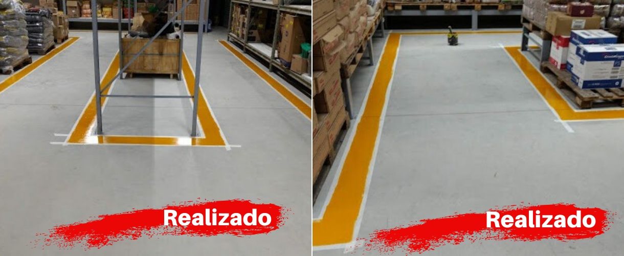 demarcação faixas depósito 2