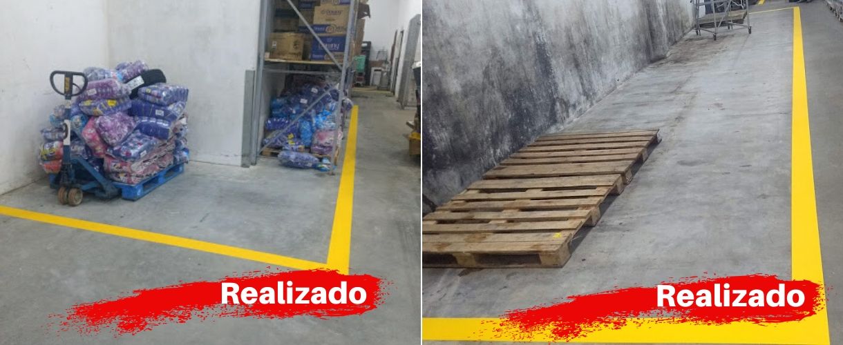 demarcação faixas depósito 3