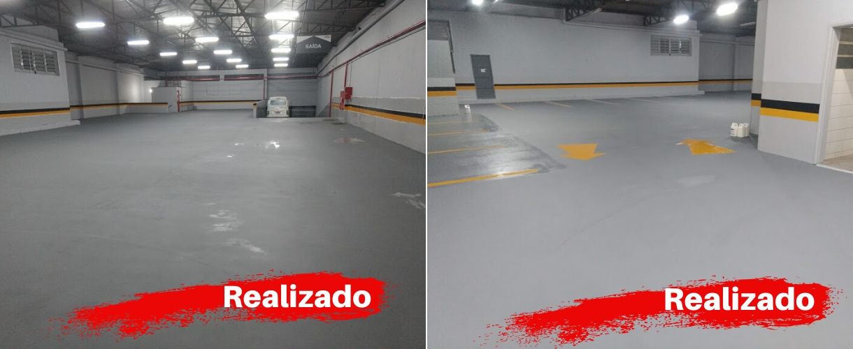 Demarcação Faixas Parede Estacionamento