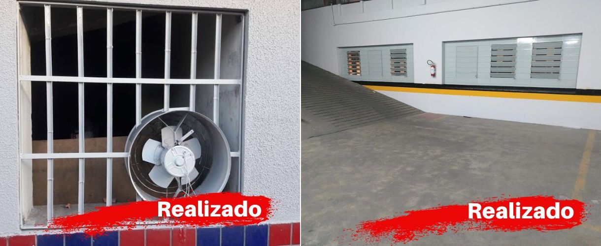 Pintura Esmalte - Janelas Externas/Internas Estacionamento