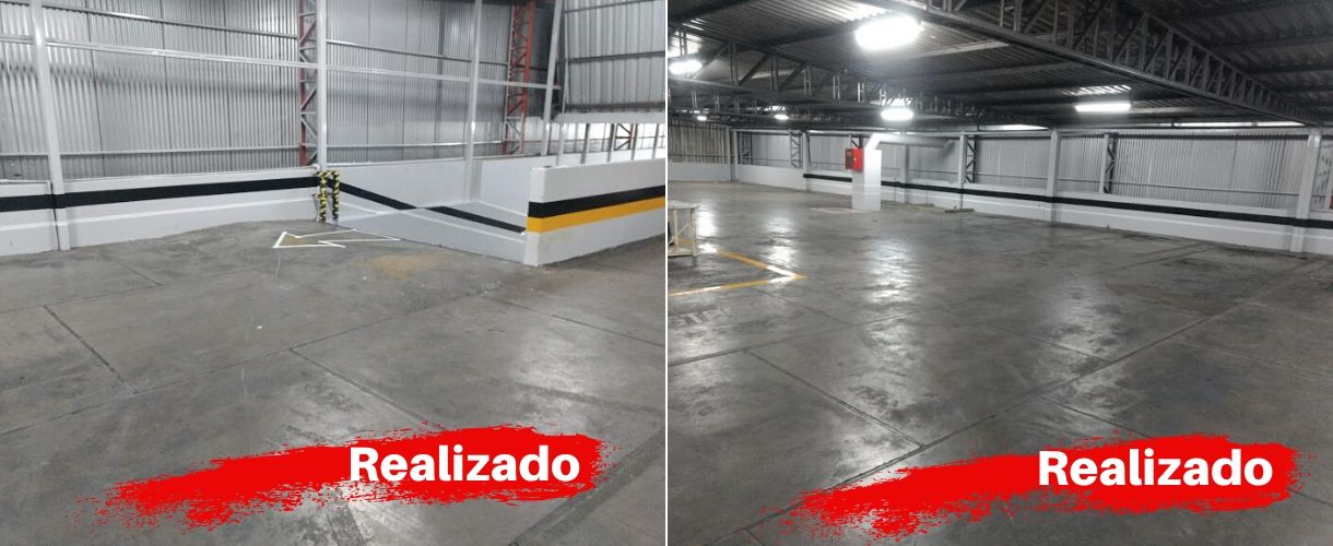 Pintura Paredes e Treliças Estacionamento