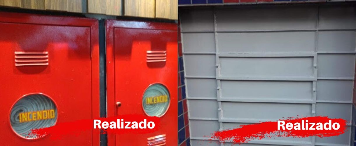 Pintura Esmalte - Caixas de Hidrante e Janela Externa