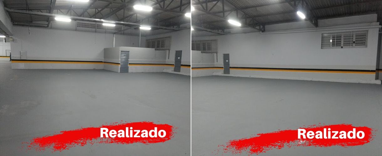 Pintura Paredes e Piso Estacionamento