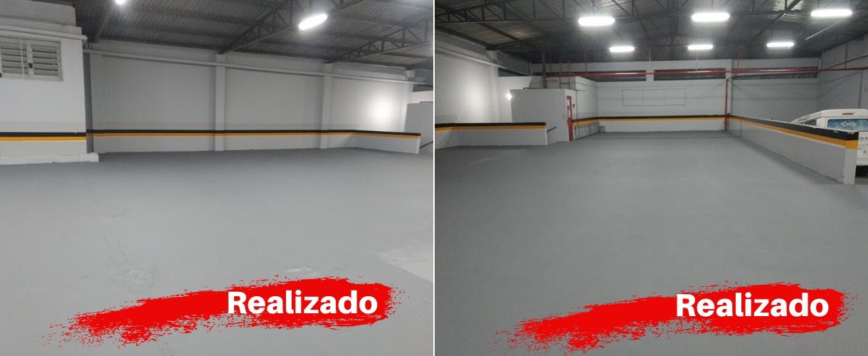 Pintura Paredes e Piso Estacionamento