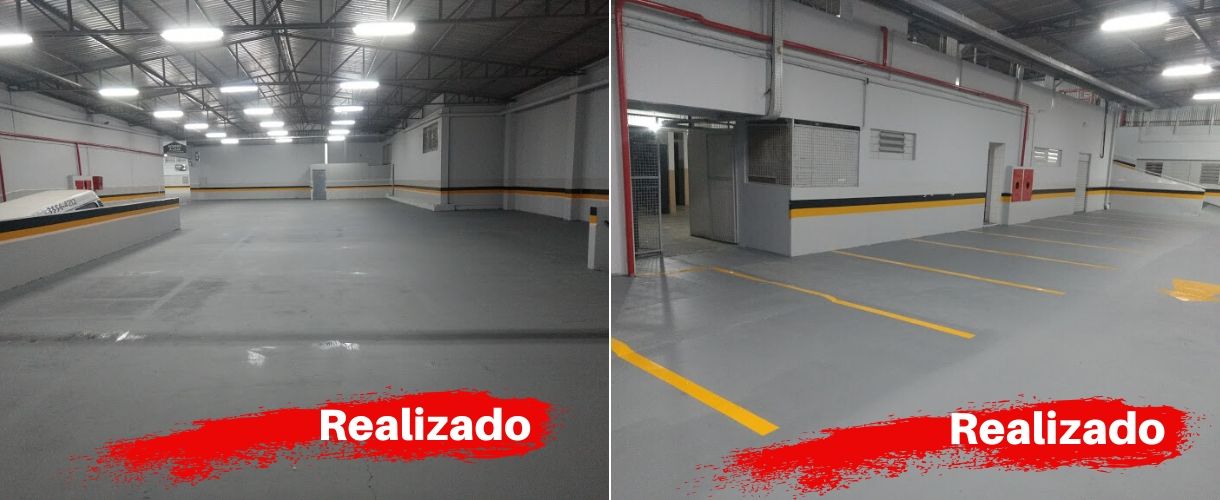 Pintura Paredes e Piso Estacionamento