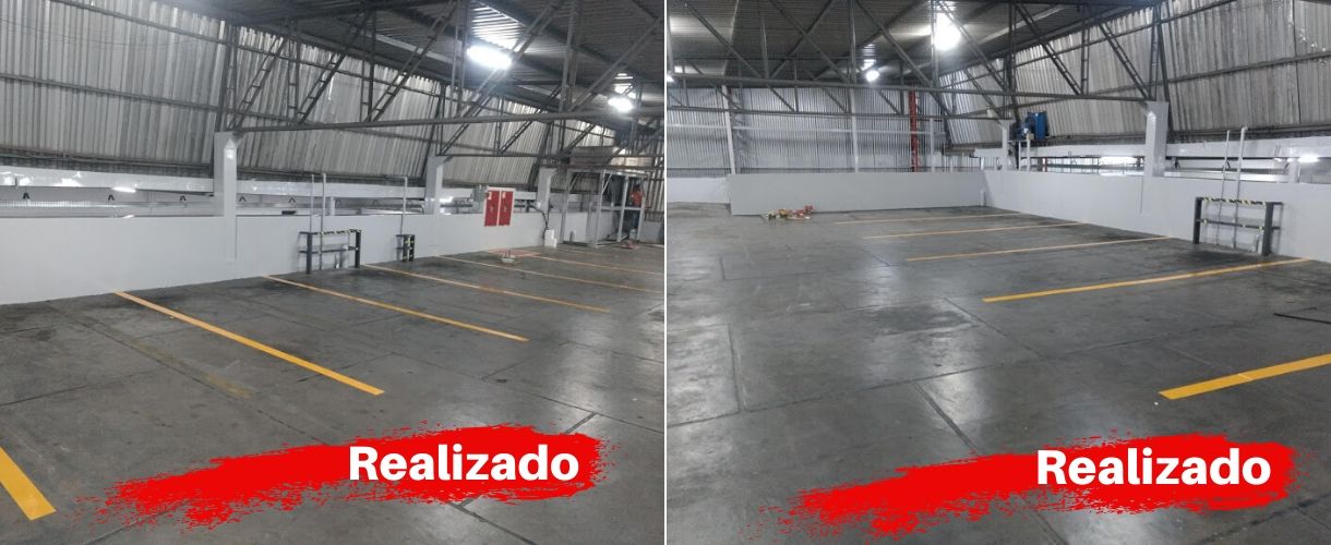 Sinalização Horizontal Piso Estacionamento