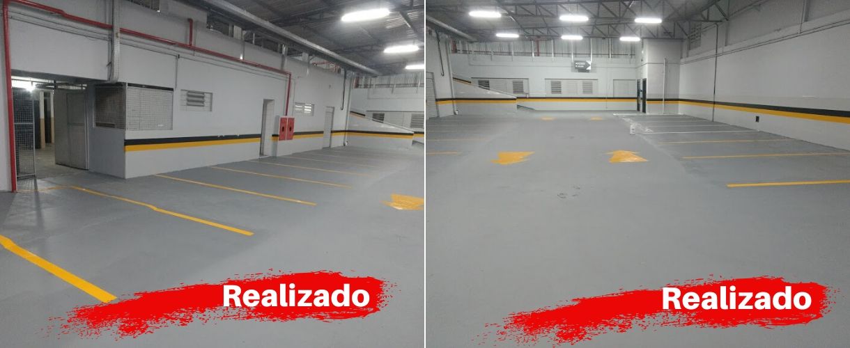 Sinalização Horizontal Piso Estacionamento