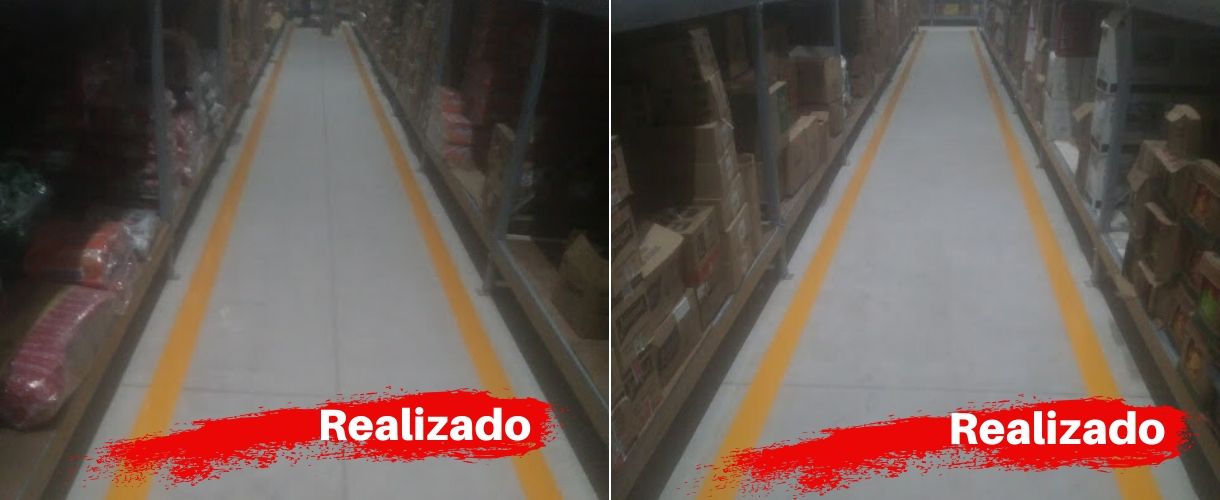 demarcação faixas depósito 2