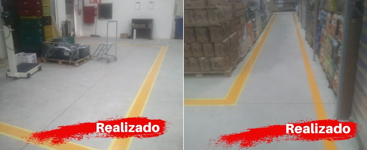demarcação faixas depósito 4