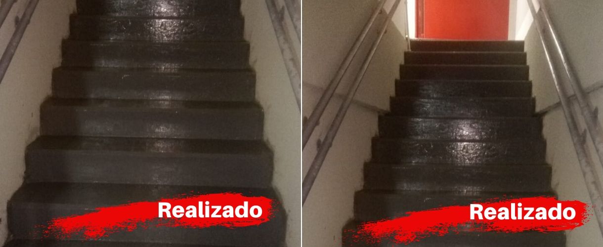 Pintura Lisa Escadaria