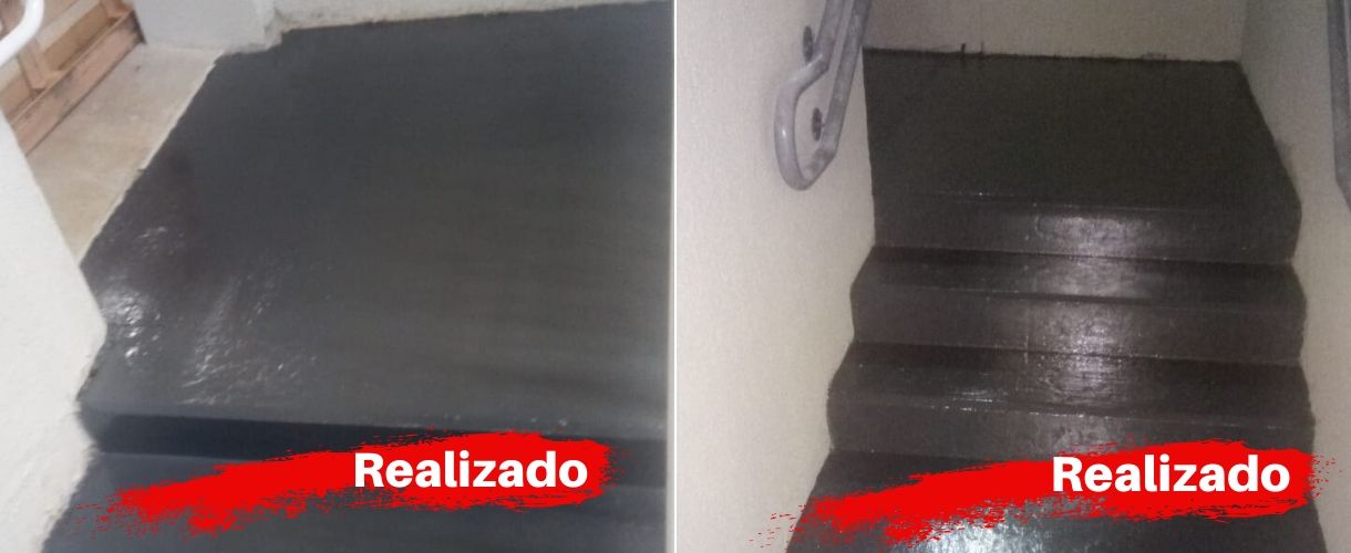 Pintura Lisa Escadaria