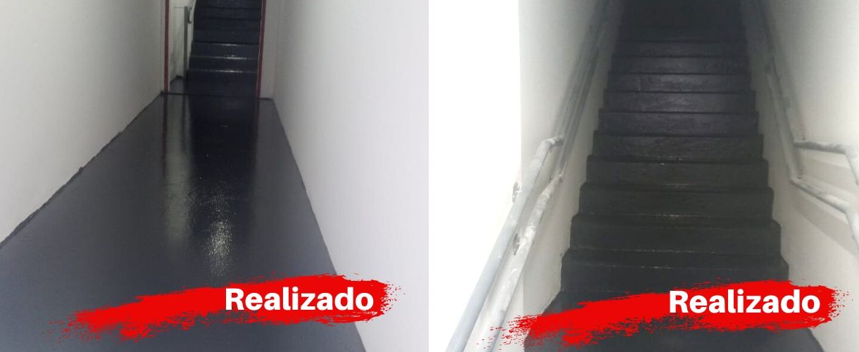 Pintura Lisa Piso e Escadaria