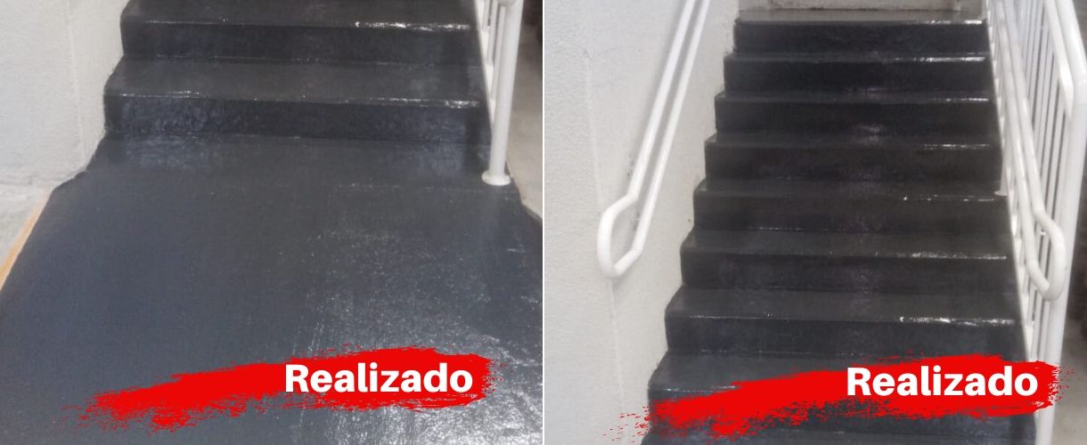 Pintura Lisa Piso e Escadaria