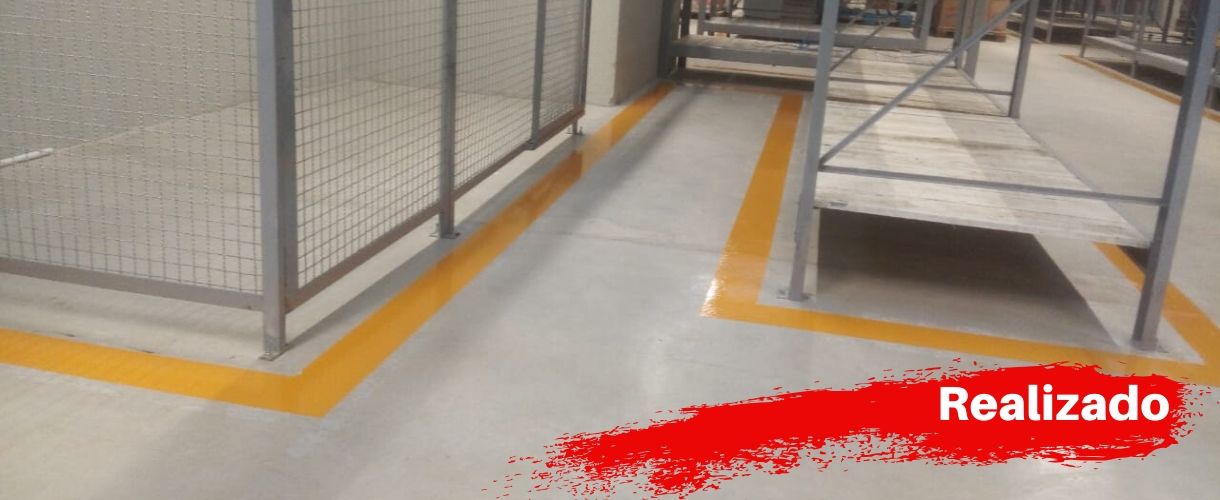 demarcação faixas depósito 3